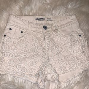 Mossimo High Rise Lace Shorts